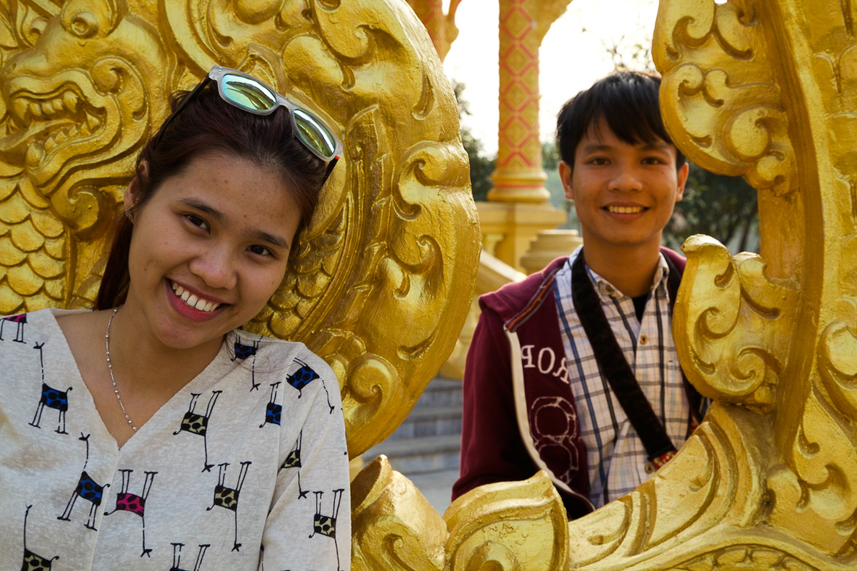 Tuyet and volunteer