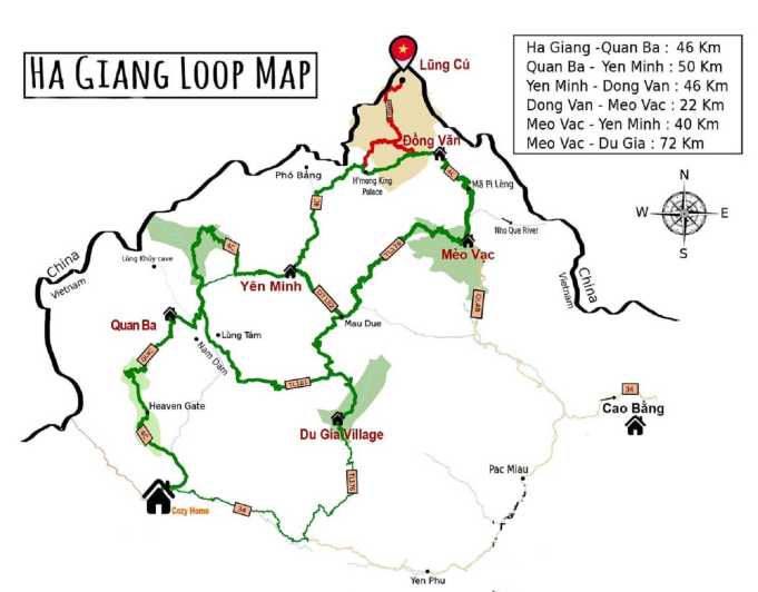 Ha Giang Loop Map